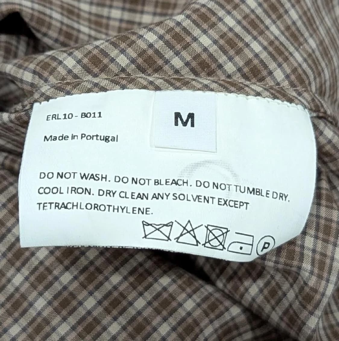 ERL 이알엘 마이크로 플래드 롱라인 반팔 버튼업 스포츠 셔츠 상품이미지6