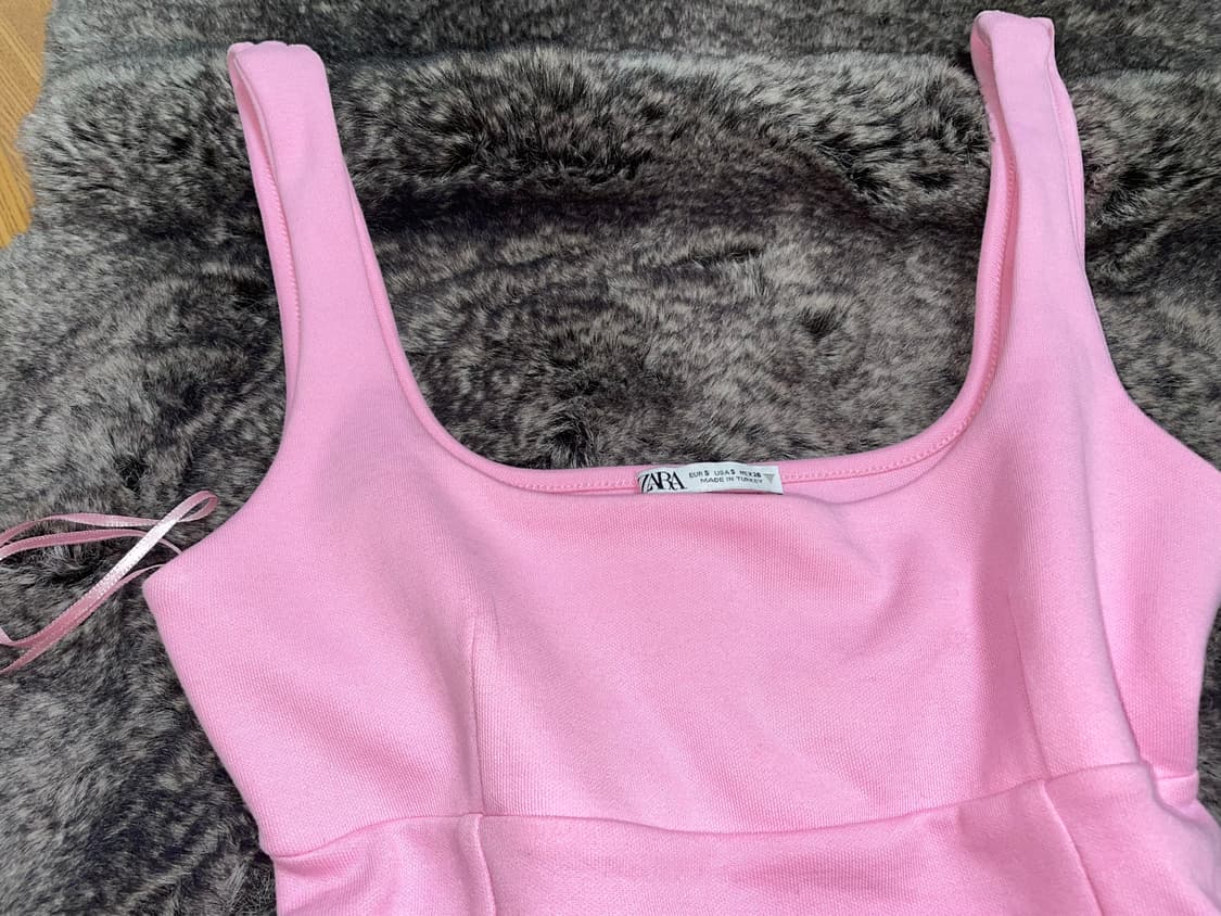 ZARA crop sleeveless pk 상품이미지3