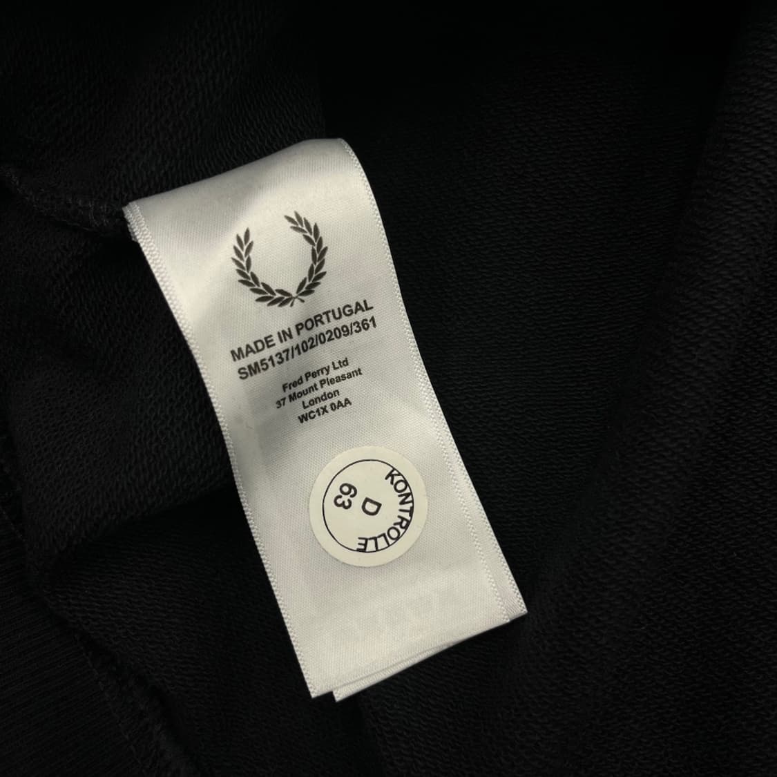 프레드페리 X 라프시몬스 배색 후디 ( 미사용 데드스탁 / 지구 최저가 상품이미지6