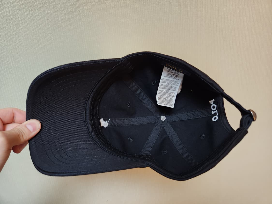 폴로 코튼 치노 볼캡 블랙 상품이미지4