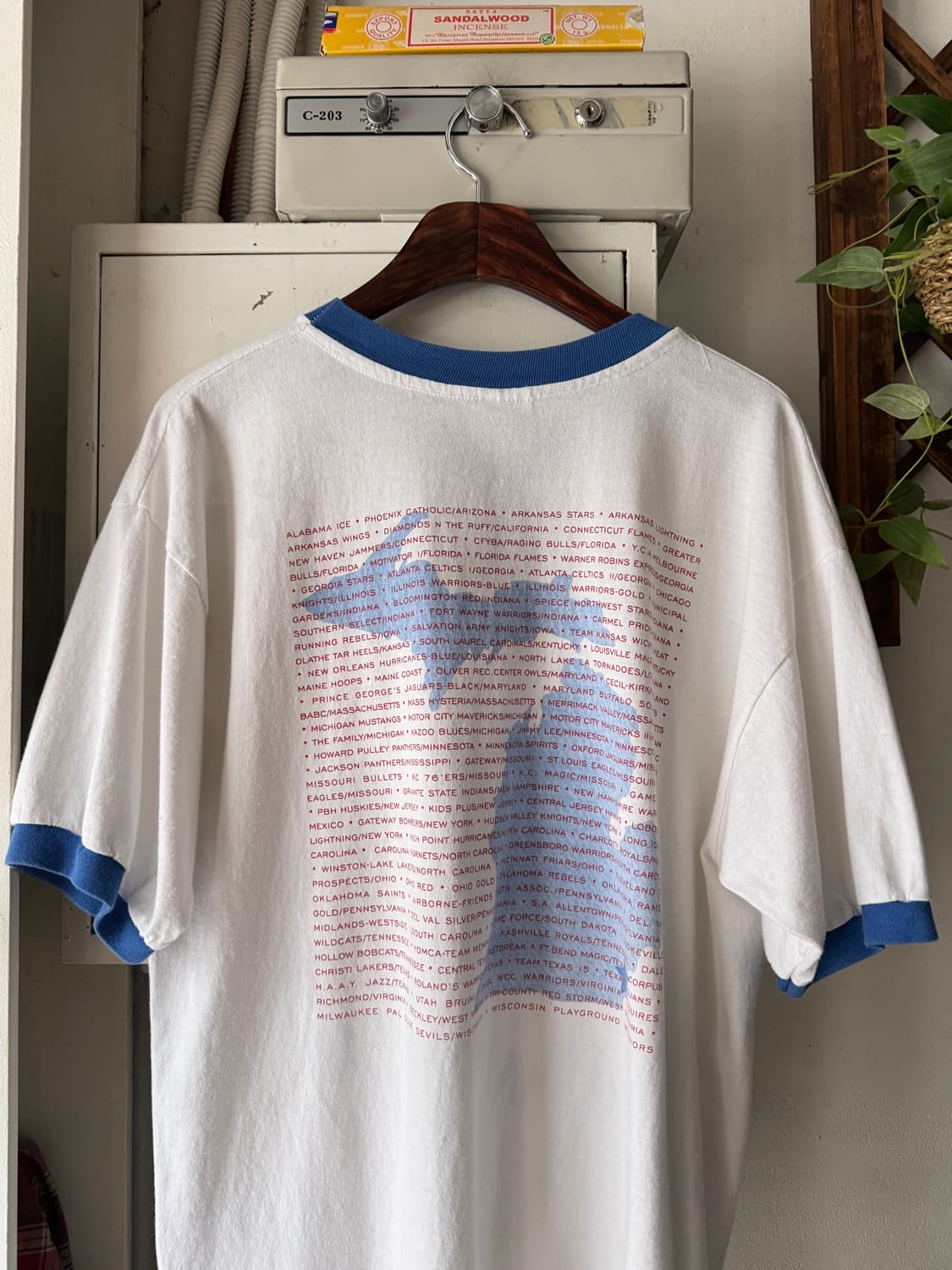 [XL]90's Made in USA 베스킷볼 링거 티셔츠 상품이미지7