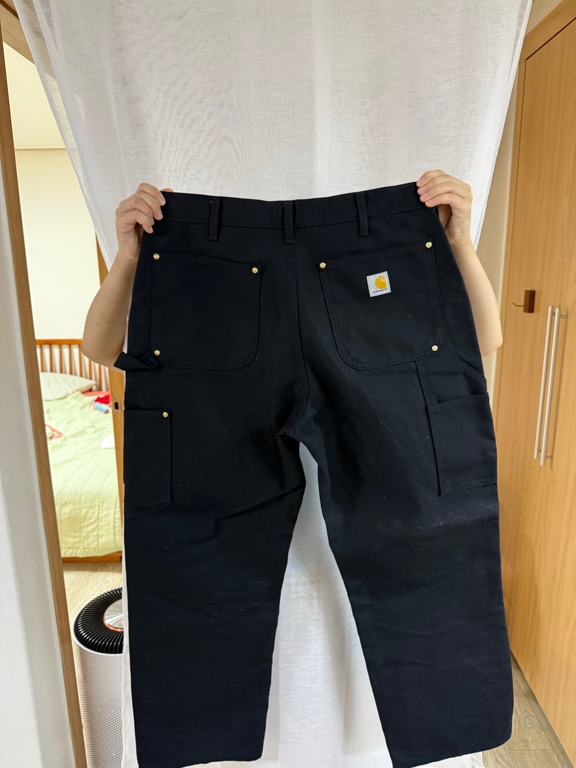 칼하트 더블니 블랙 팬츠 34 상품이미지2