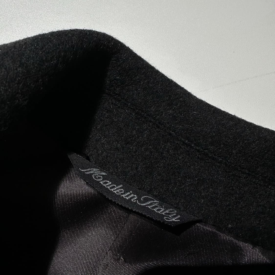 알렉산더 맥퀸 울 캐시미어 싱글 발마칸 롱코트 상품이미지4