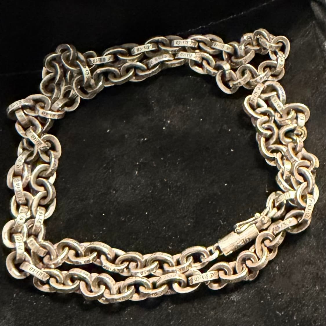 크롬하츠 더블대거참+페이퍼체인 18인치 판매합니다 상품이미지2