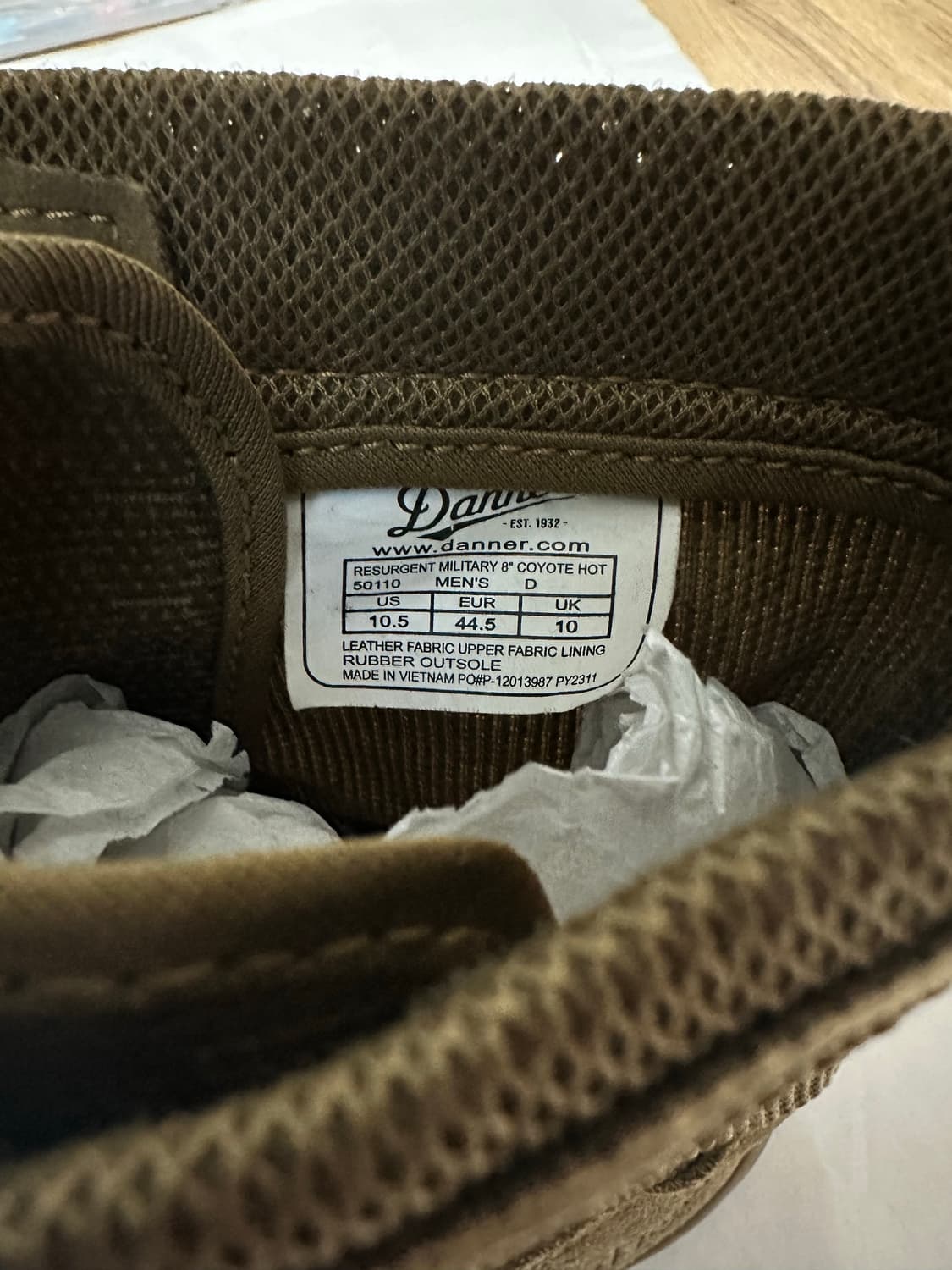 Danner 전술화[사막화] 285  상품이미지5