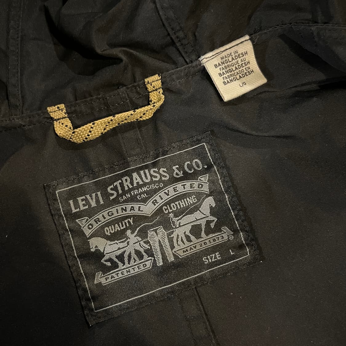 리바이스 폴리쉘 후드 자켓 블랙 상품이미지8