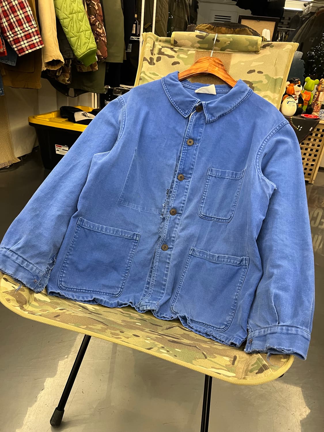 1950/60s OLD MODEL HARD FADED 빈티지프렌치워크자켓 상품이미지4