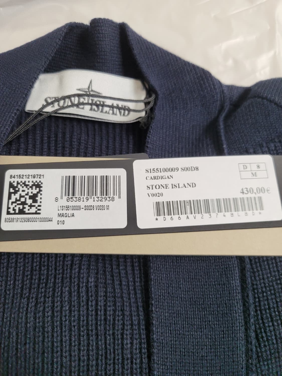 [새상품 클래식의 진화, 26SS 스톤아일랜드 오가닉 코튼 가디건 네이비 상품이미지4