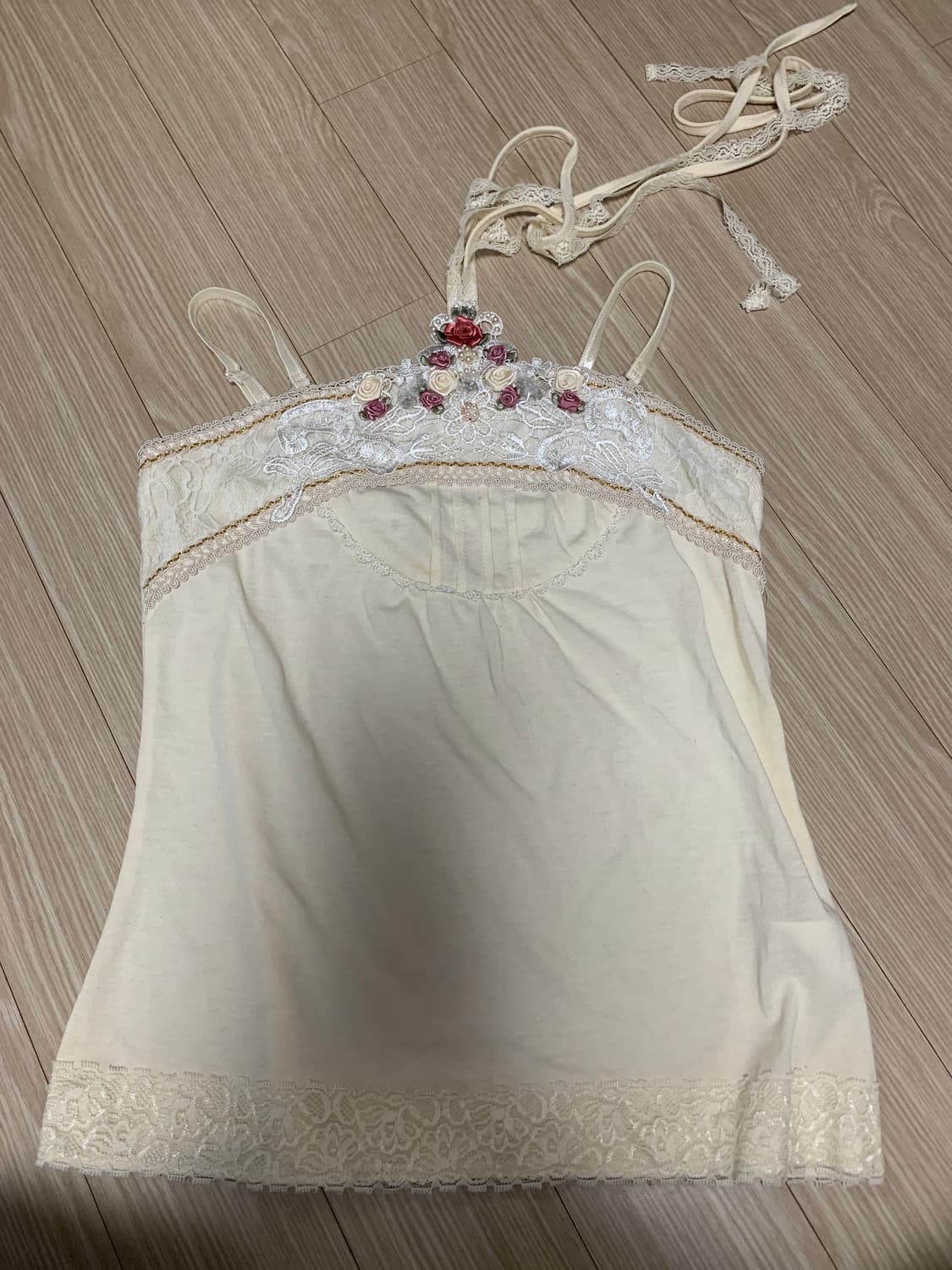 엑시즈팜 홀터넥 나시 갸루 히메갸루 히메카지 라떼갸루 상품이미지1