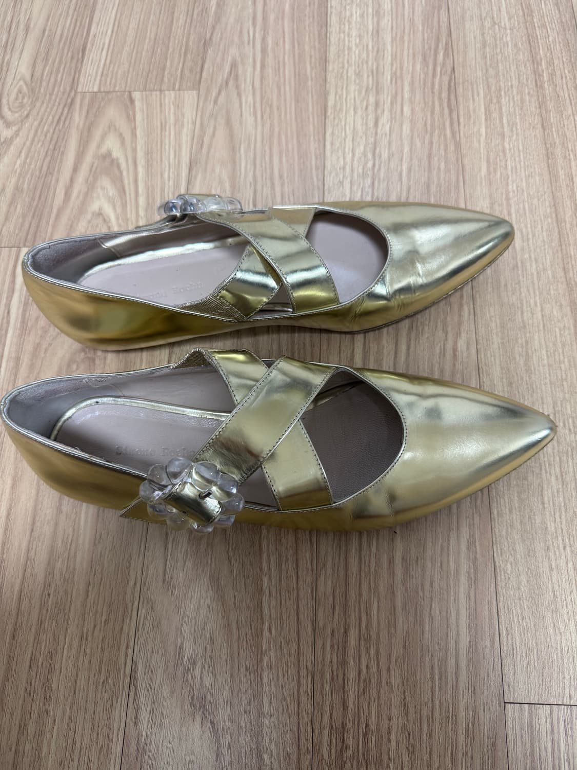 시몬로샤 골드 메리제인 플랫슈즈 상품이미지3