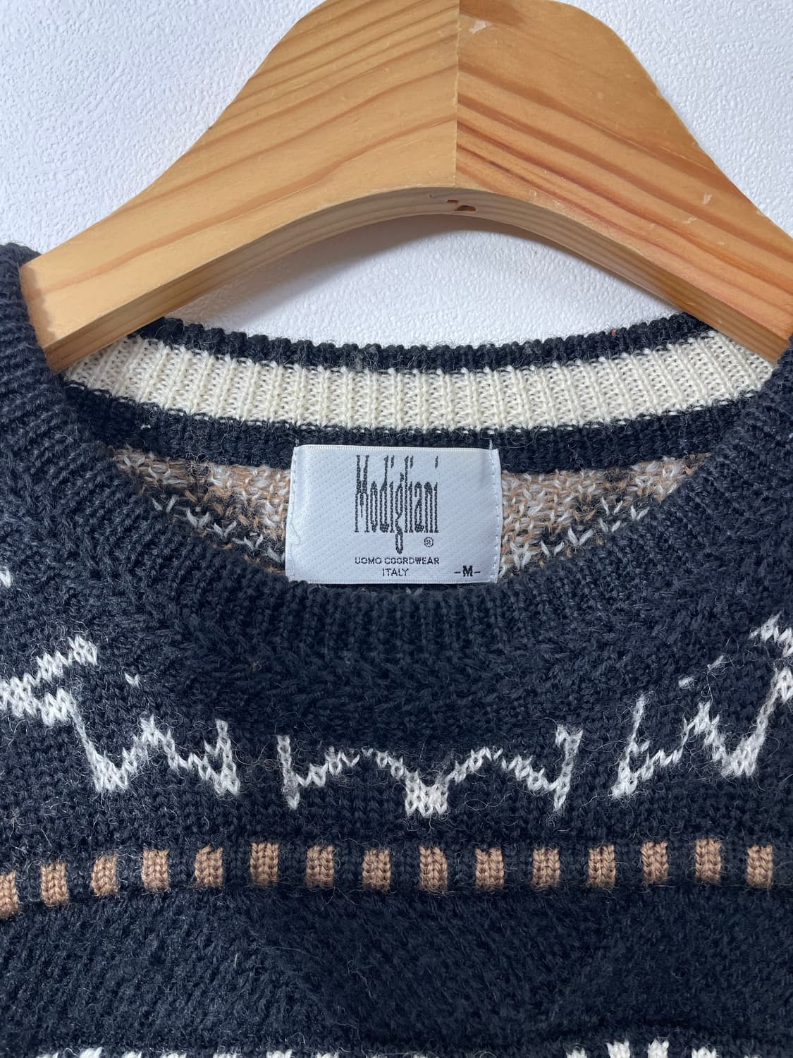 빈티지 패턴 니트 M  - K11 상품이미지4