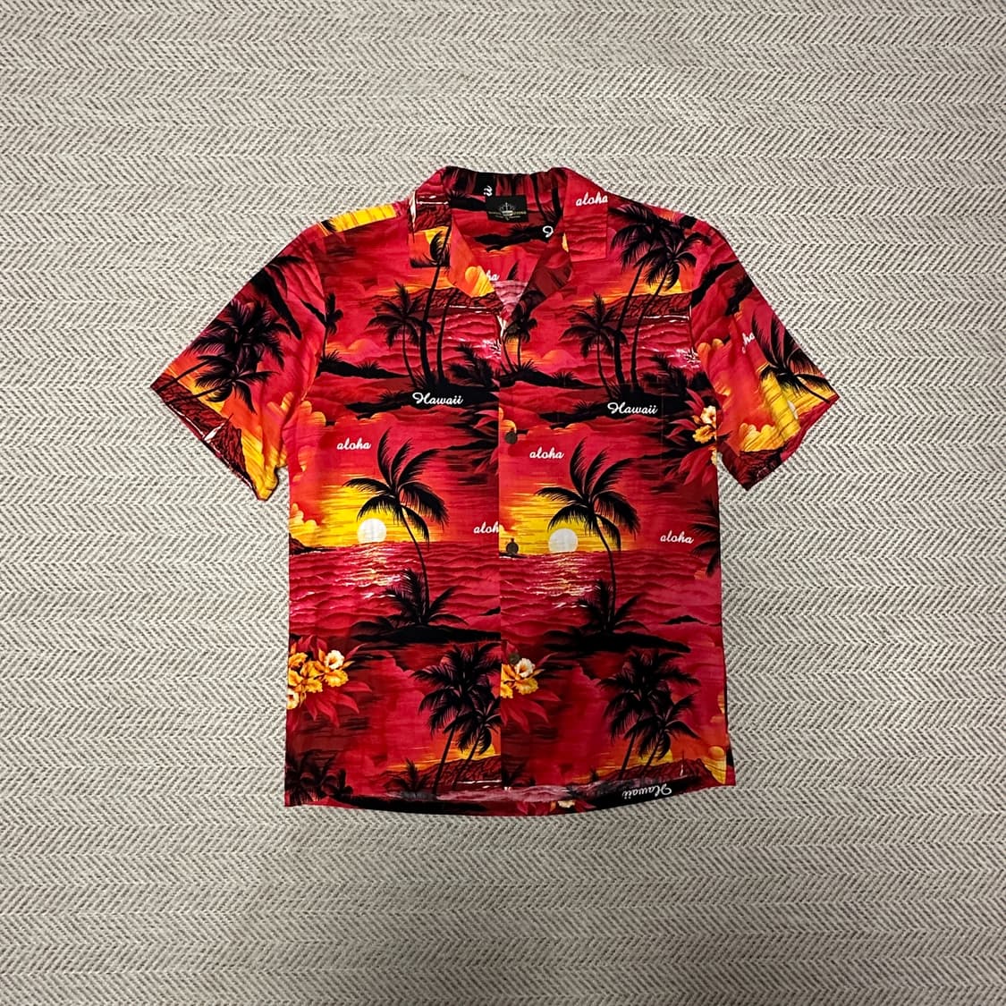VINTAGE usa made hawaiian shirt 상품이미지1