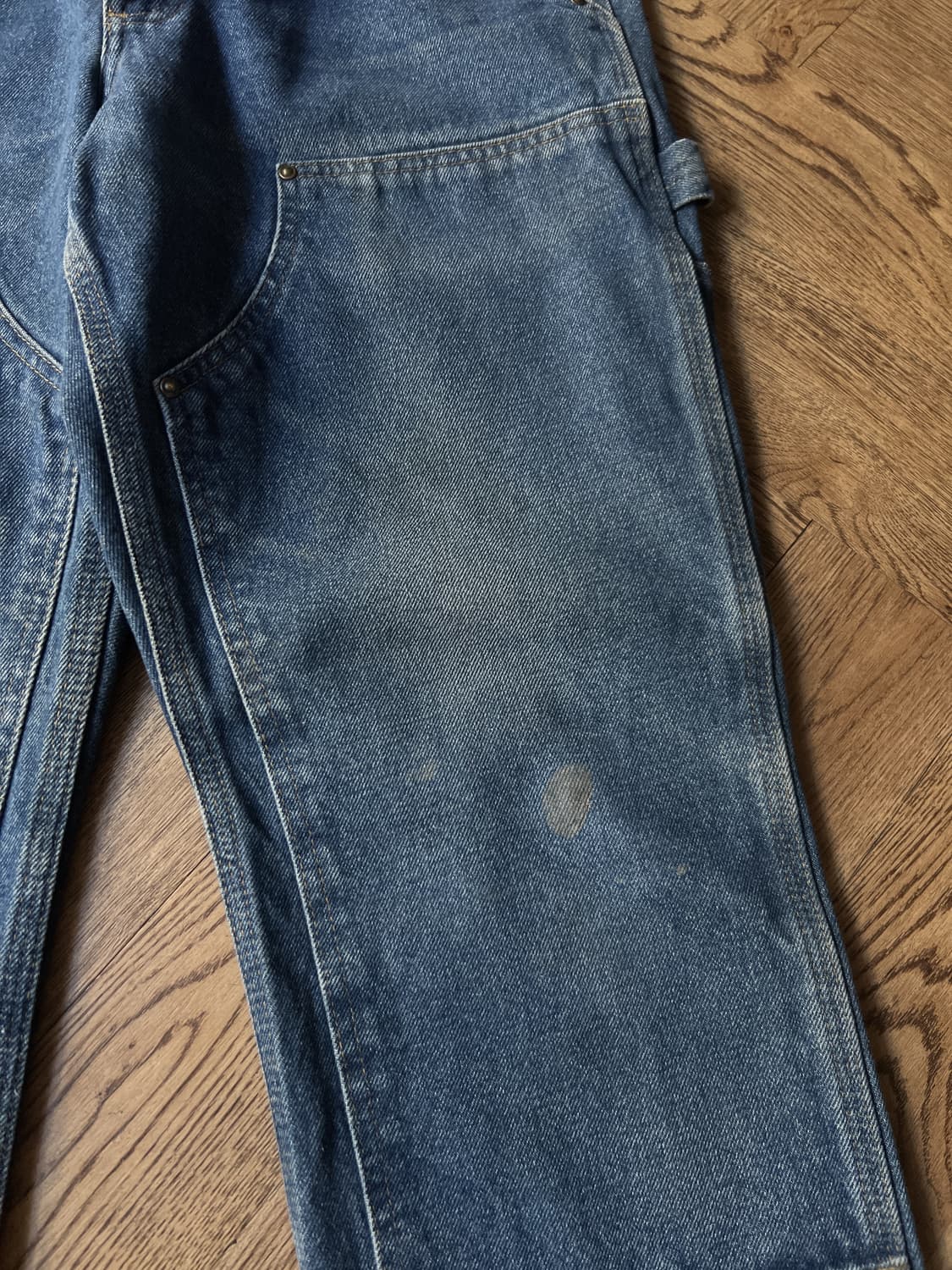 [34]칼하트 USA 빈티지 페이딩 더블니 워크 데님 팬츠 상품이미지6