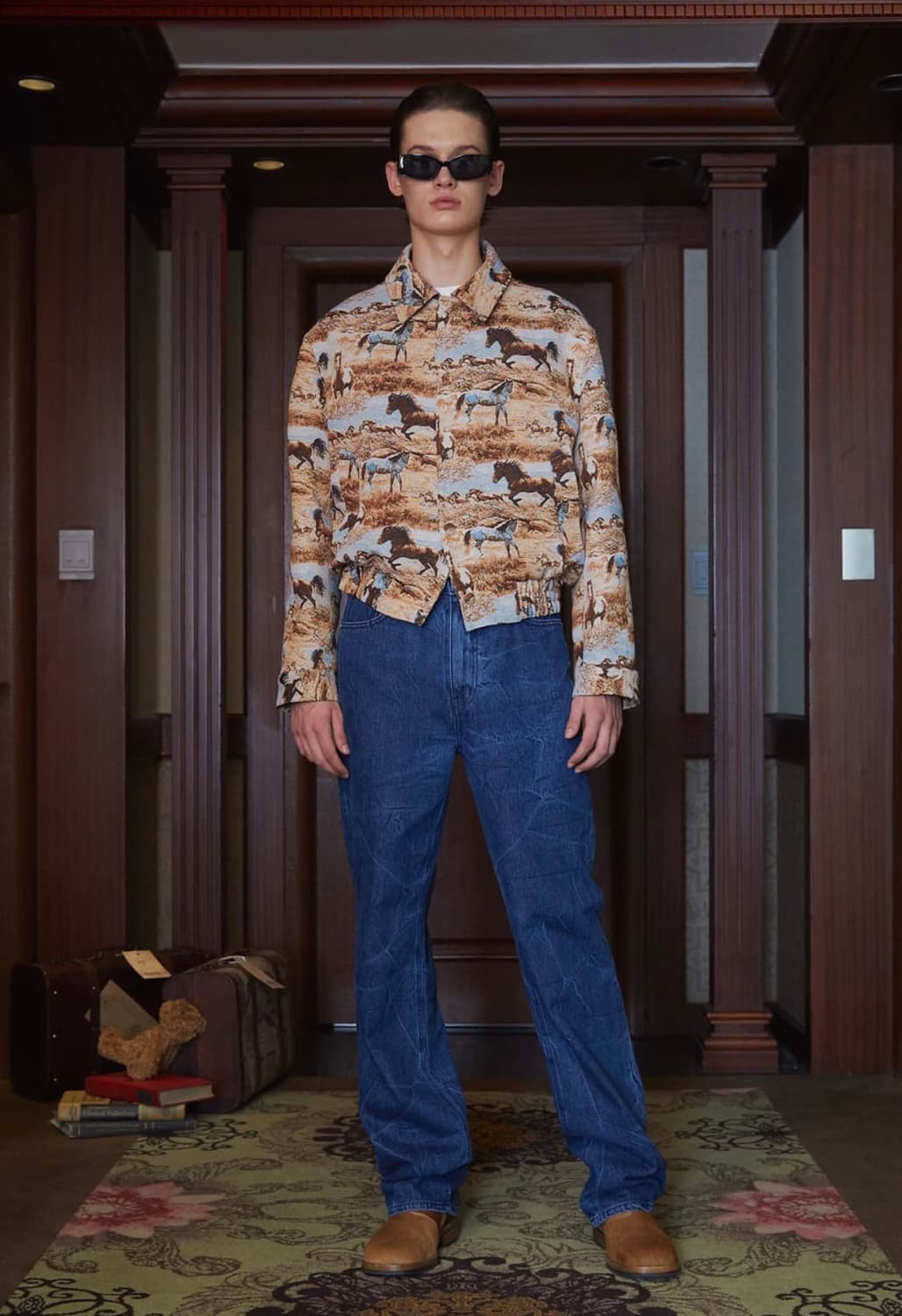 STU Western Horse Embroidery Jacquard Ja 상품이미지1