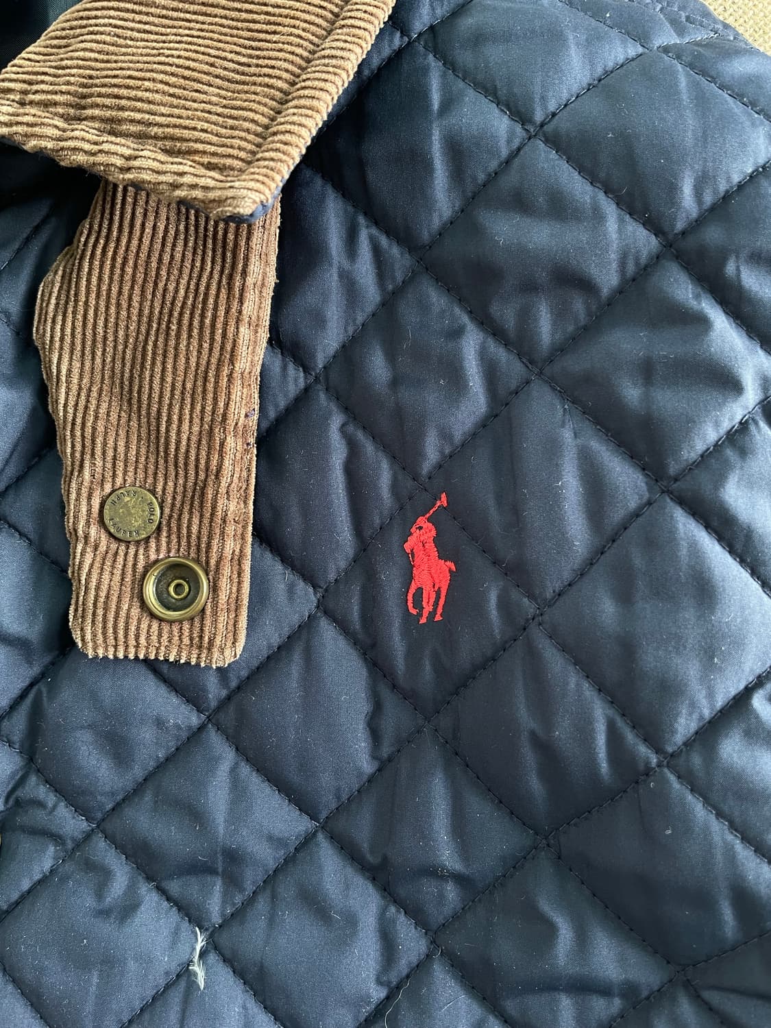 폴로 랄프로렌 네이비 퀼팅 자켓 18-20(90-95) 상품이미지4