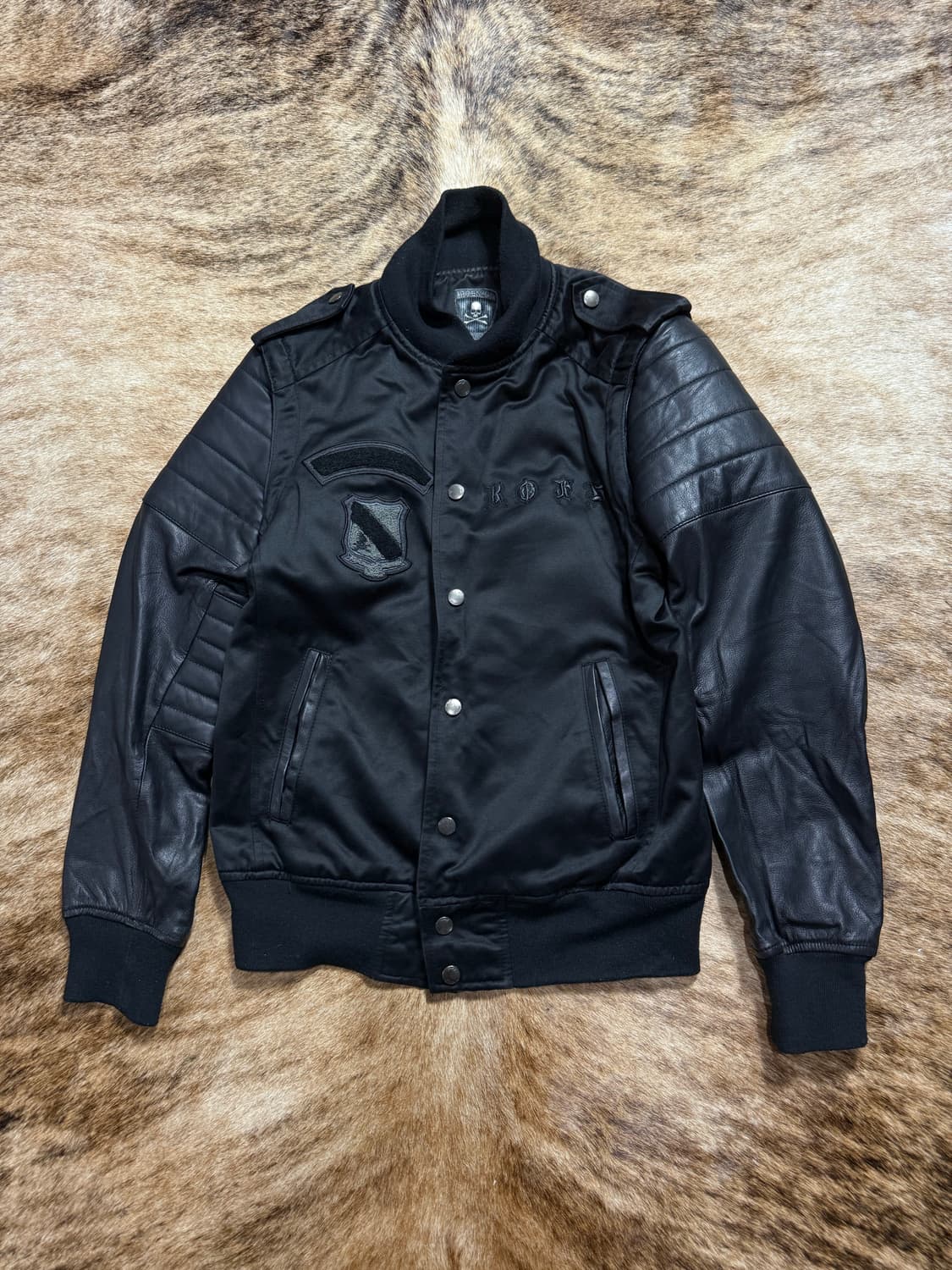 Roen Skull Lambskin Arm Leather Jacket 상품이미지2