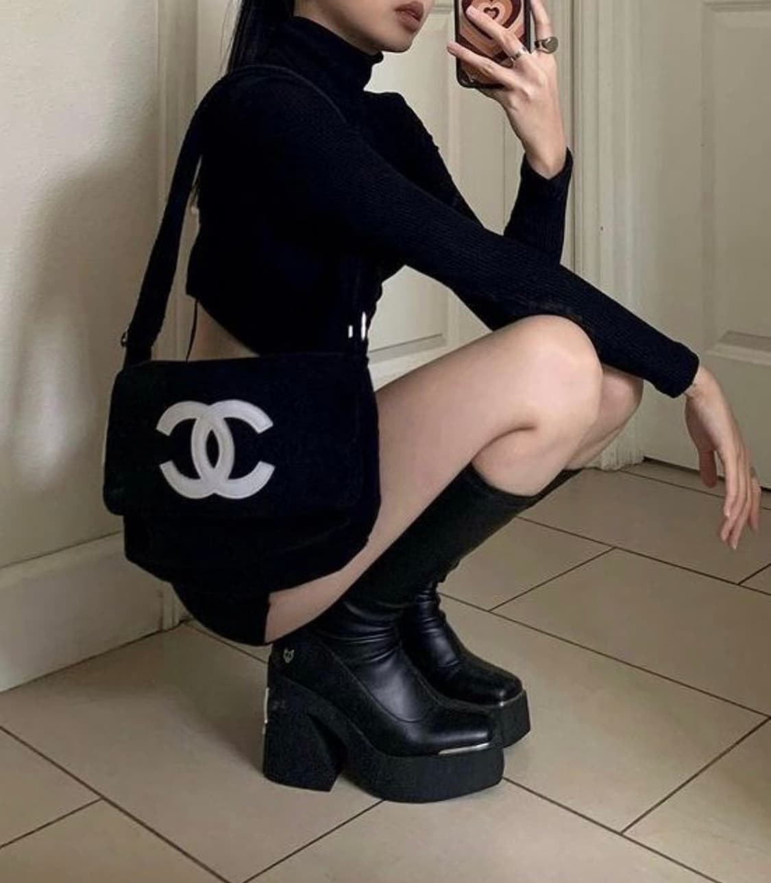 샤넬 프리시젼 타올백 크로스백 상품이미지4