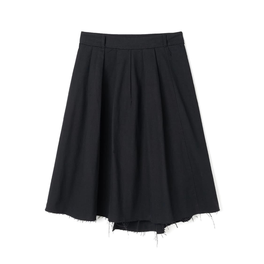 밀로 우먼 컷오프 플리츠 스커트 [블랙] 상품이미지1