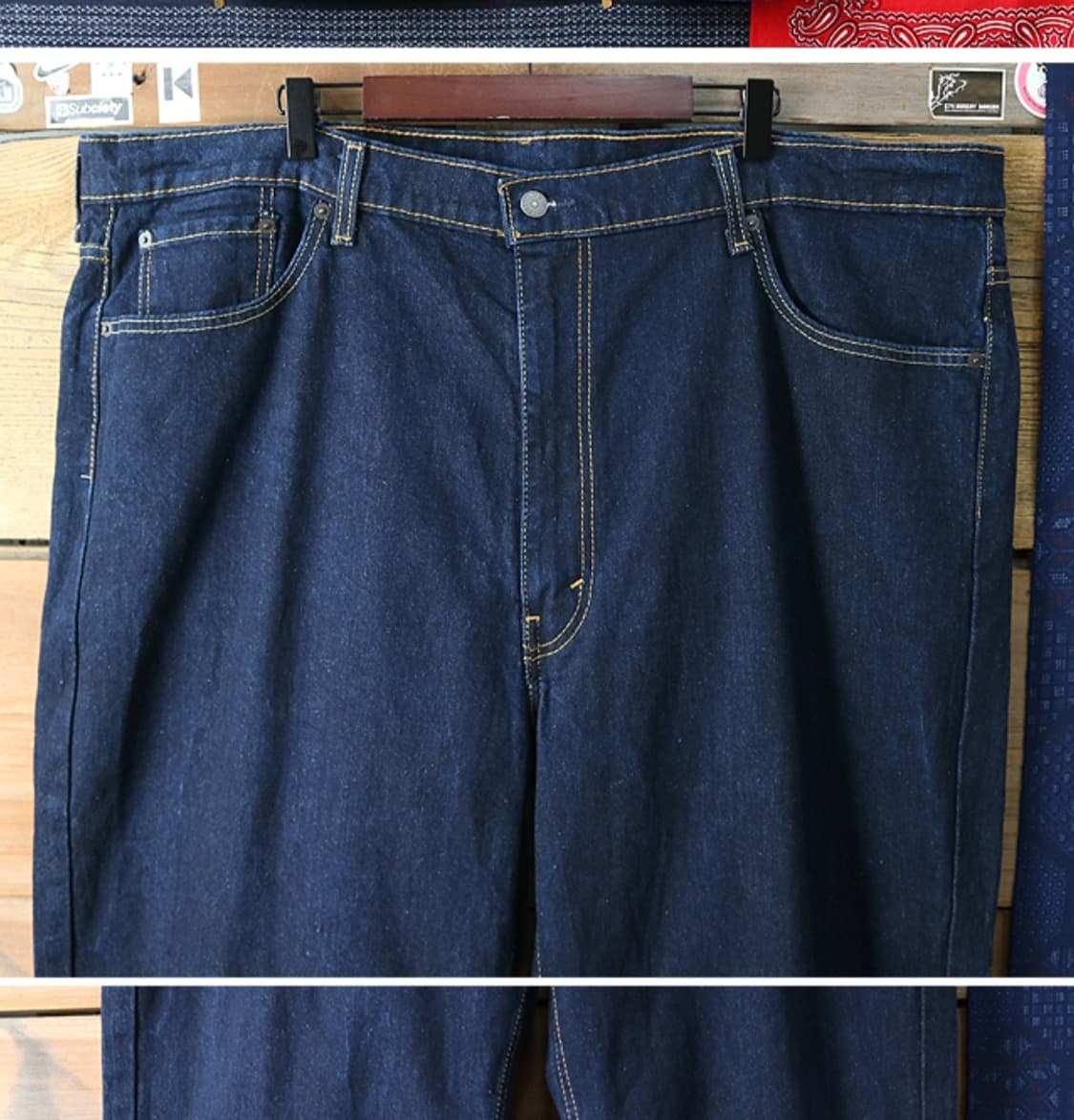 LEVIS 리바이스 550 인디고 진청 빅사이즈 데님 46 빅사이즈 상품이미지3