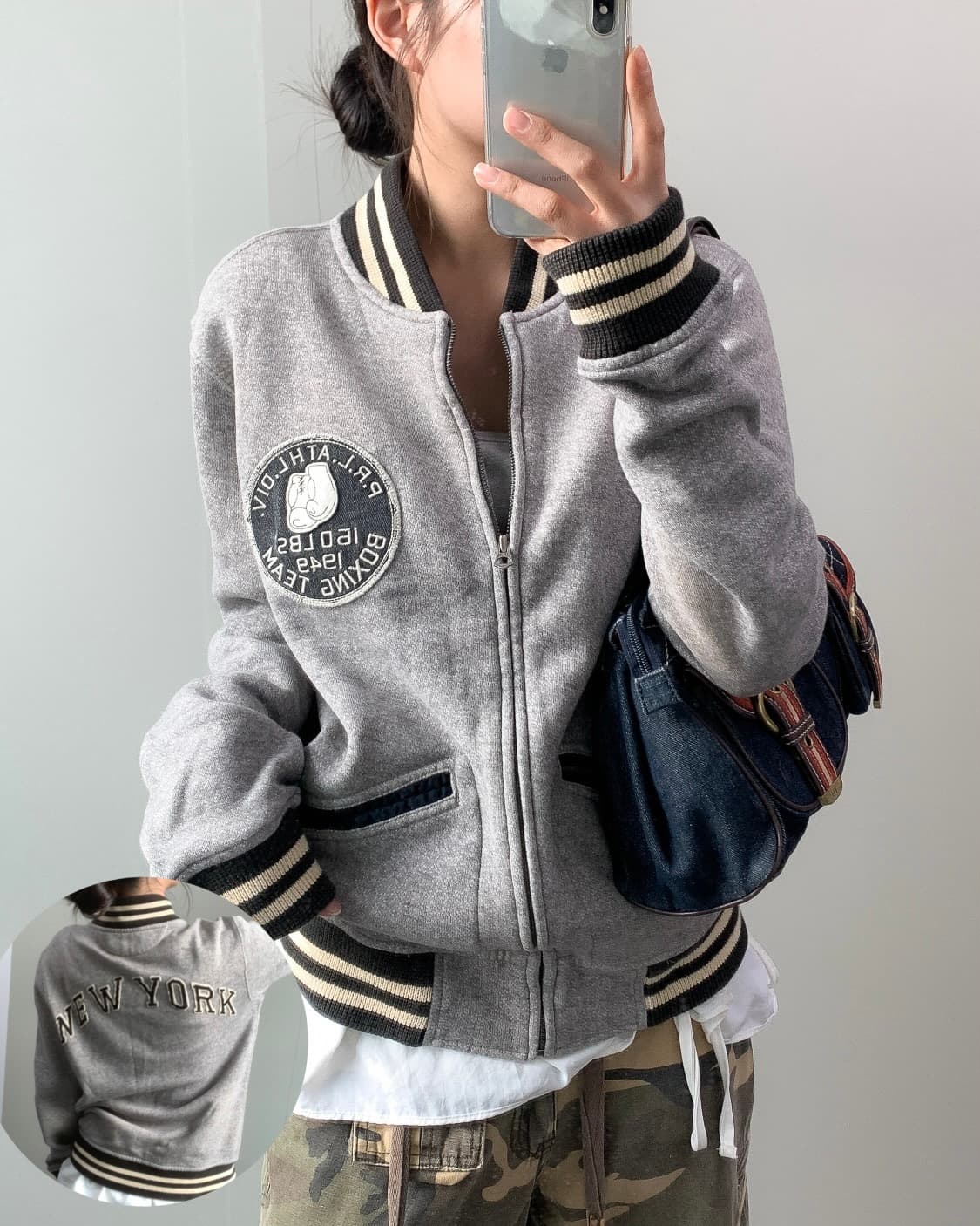 폴로 복싱패치 바시티 자켓 상품이미지1