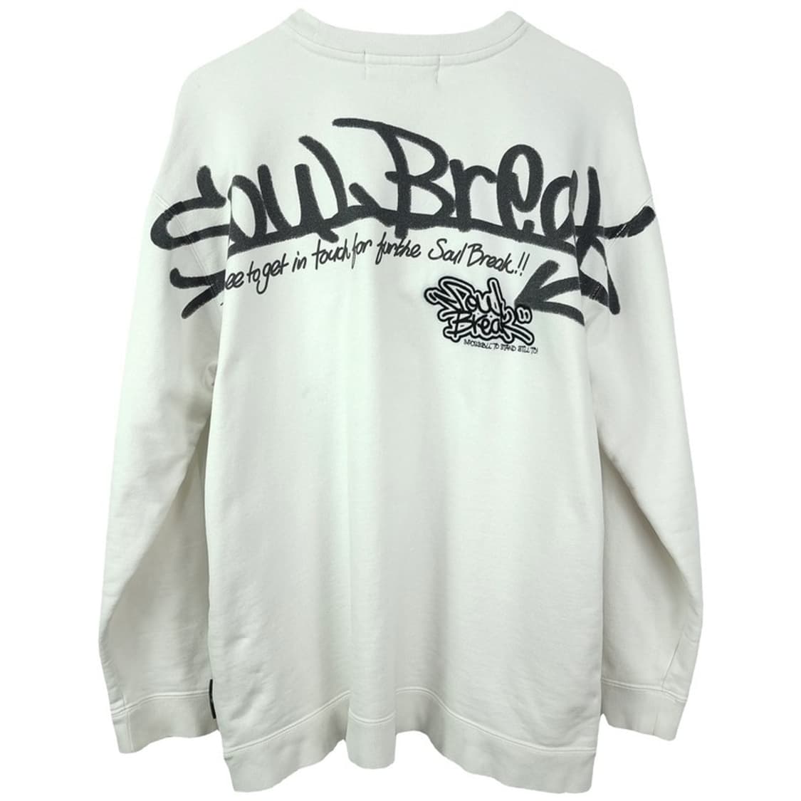 [SOULBREAK 재팬] 올드스쿨 빈티지 맨투맨 아이보리 M19942 상품이미지3