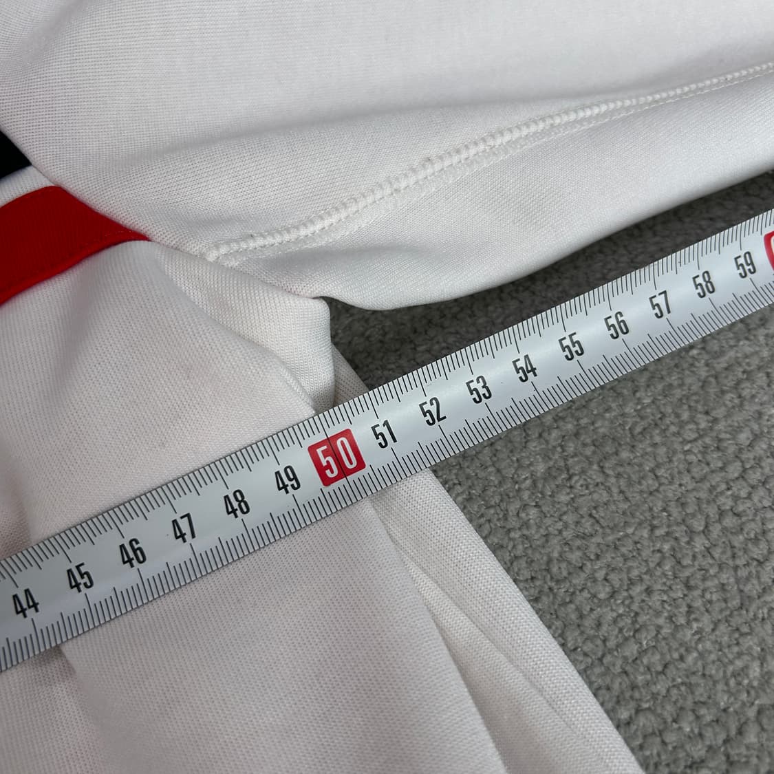 아디다스 화이트/레드 집업  상품이미지5