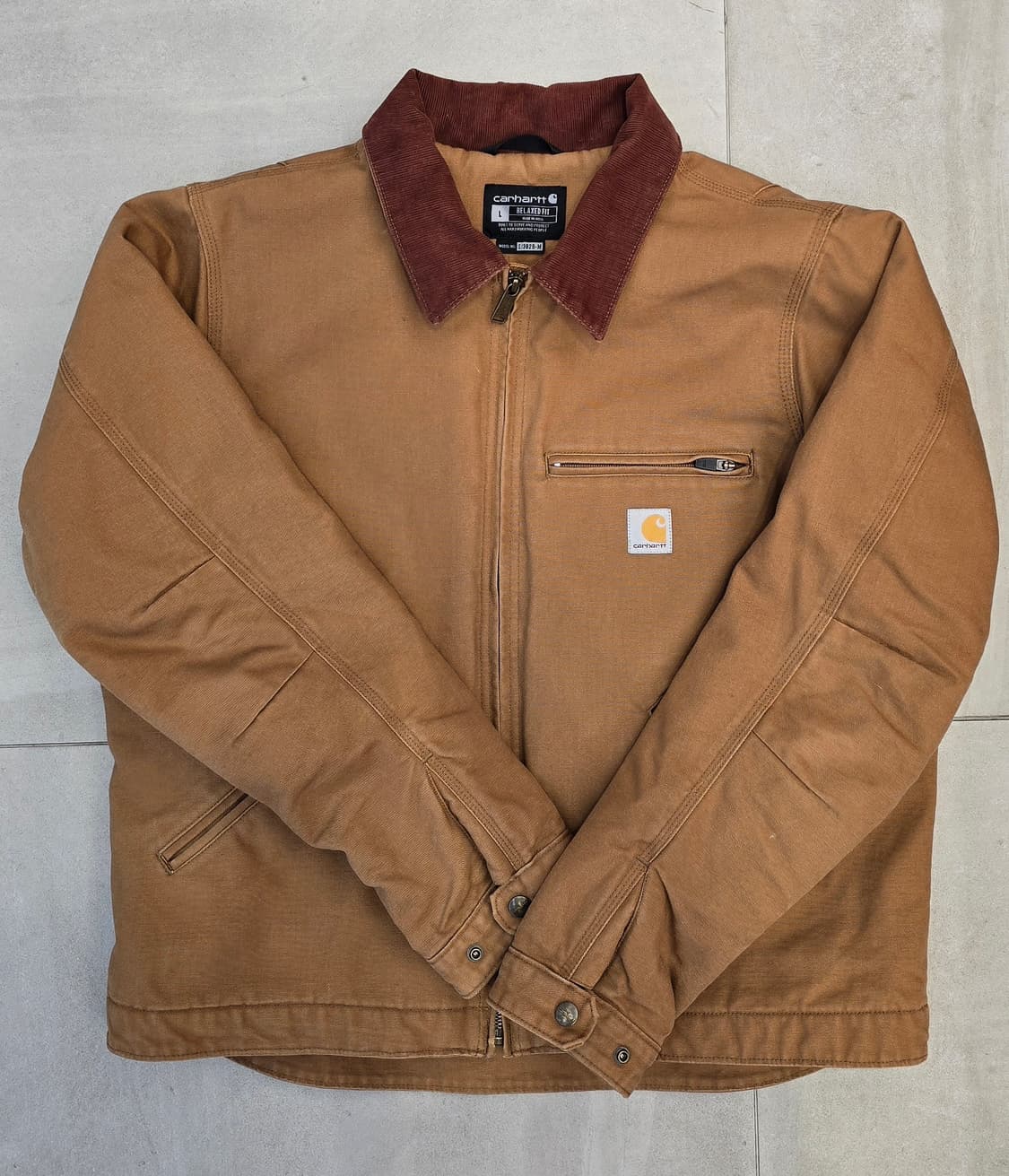 칼하트 워크 자켓 OJ3828-M 브라운 L 상품이미지1