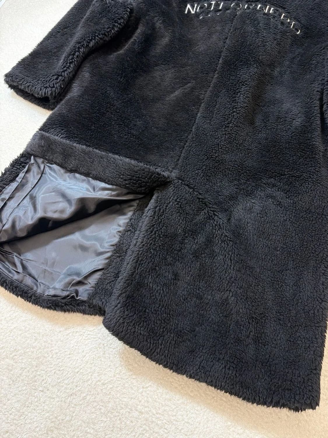 낫포너드 오버핏 더블 롱 퍼 코트 PN6069 상품이미지2