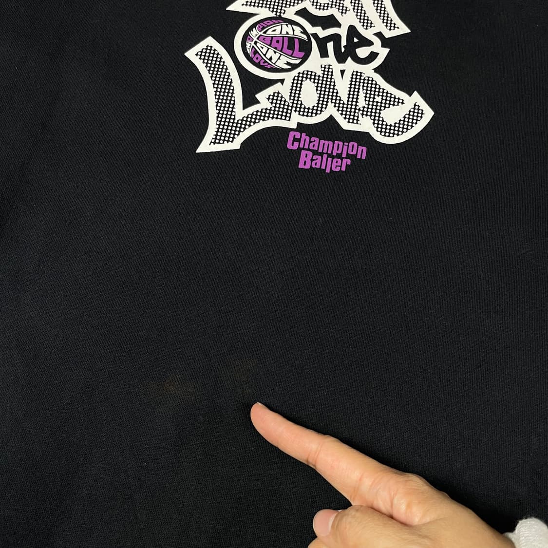 챔피온 블랙 바스켓볼 로고 맨투맨 상품이미지6