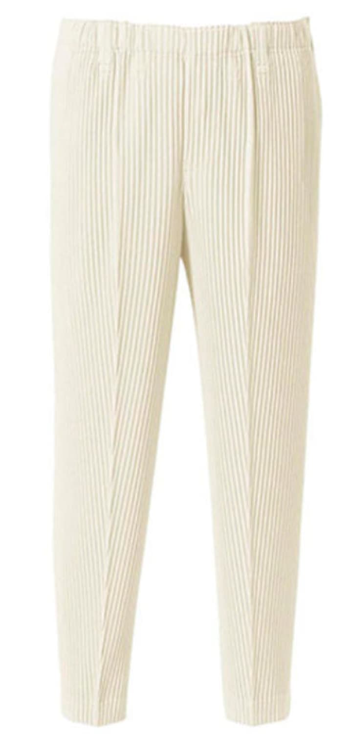 옴므플리세 아이보리 락팬츠 jf159 2 상품이미지1