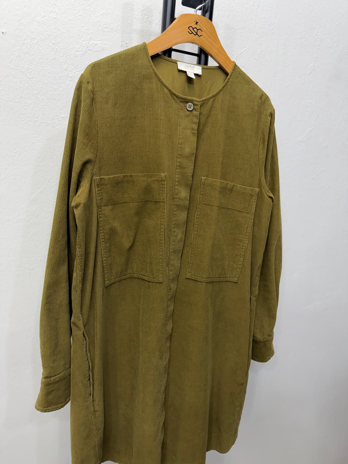 정품) COS 코스 카키색 코듀로이 셔츠 원피스 32(55-66) 상품이미지2