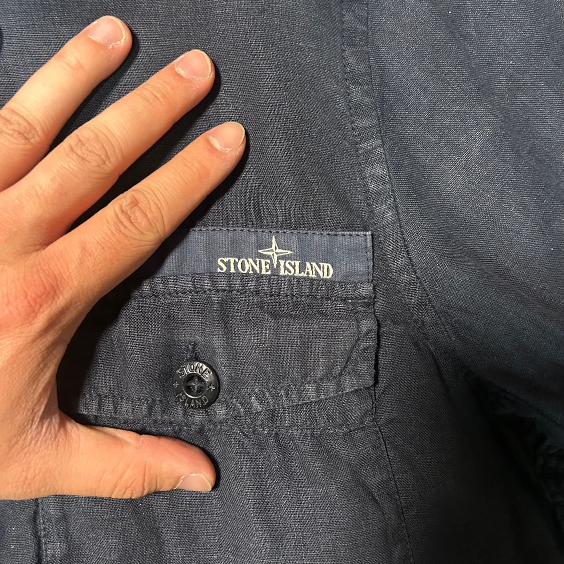 [L] 16ss 스톤아일랜드 가먼트 다잉 린넨 셔츠 상품이미지2