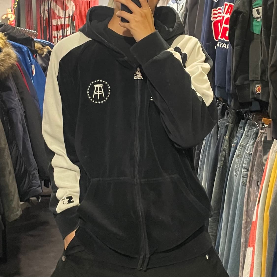 [IM] StarTer 블랙 라벨 후드 벨벳져지 상품이미지3