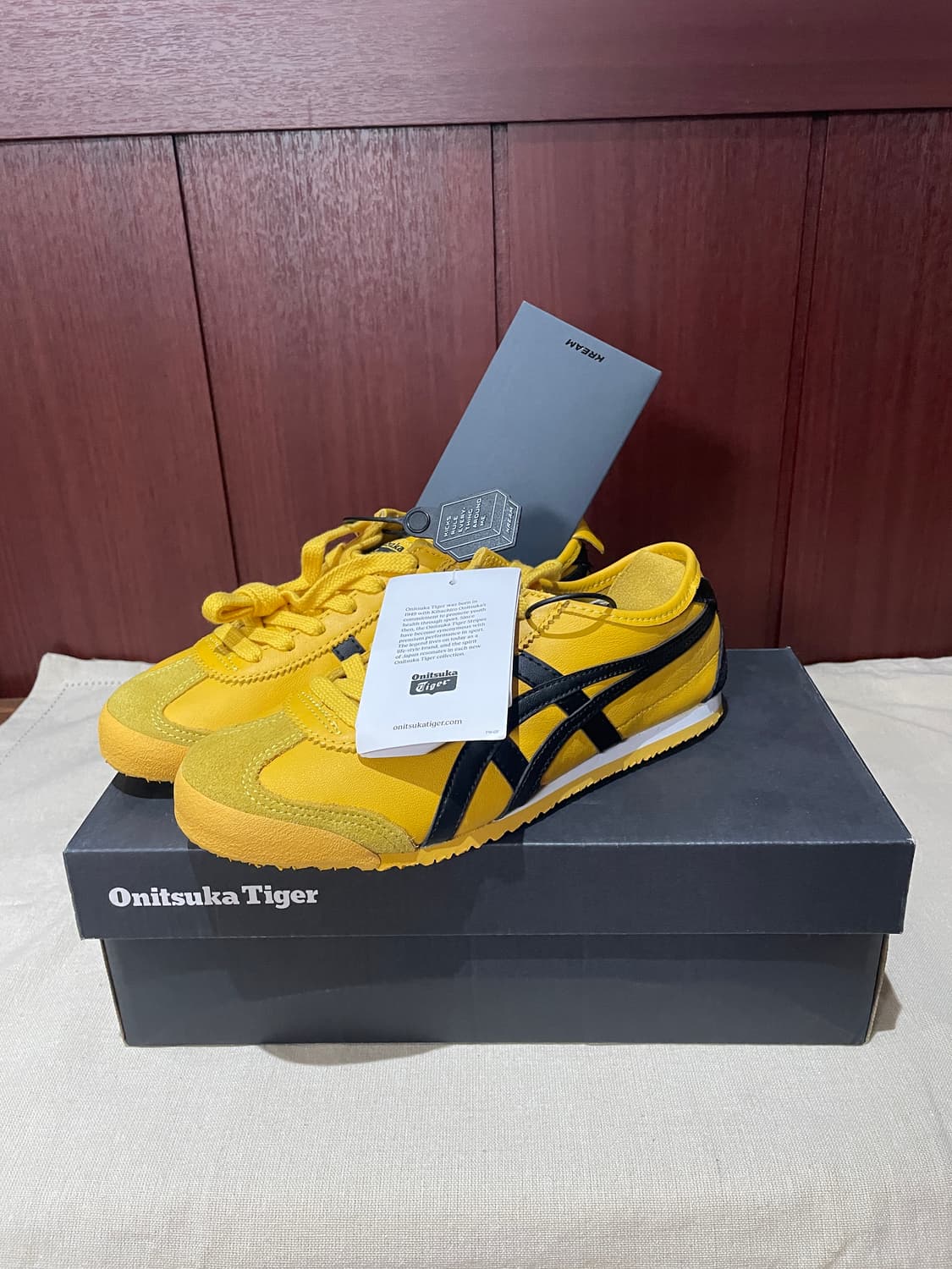 오니츠카타이거 멕시코 66 옐로우/블랙 225 새상품 상품이미지1