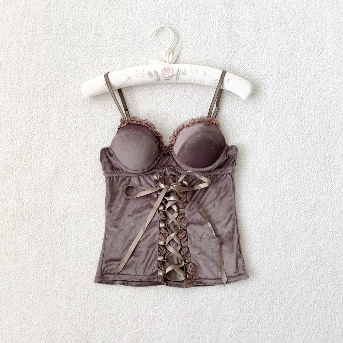 Cecil mcbee♥ 세실맥비 초코 브라운 코르셋 나시 상품이미지2