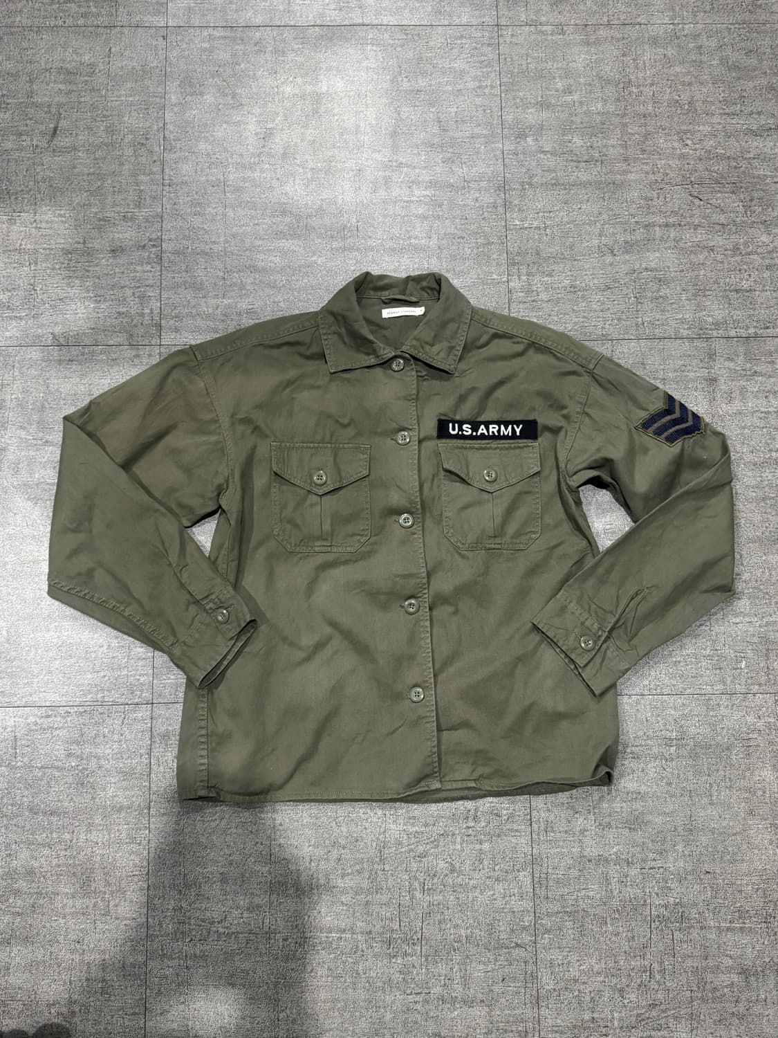 일본빈티지 Brownystandard 핀터깔y2k 밀리터리 미군셔츠 상품이미지1