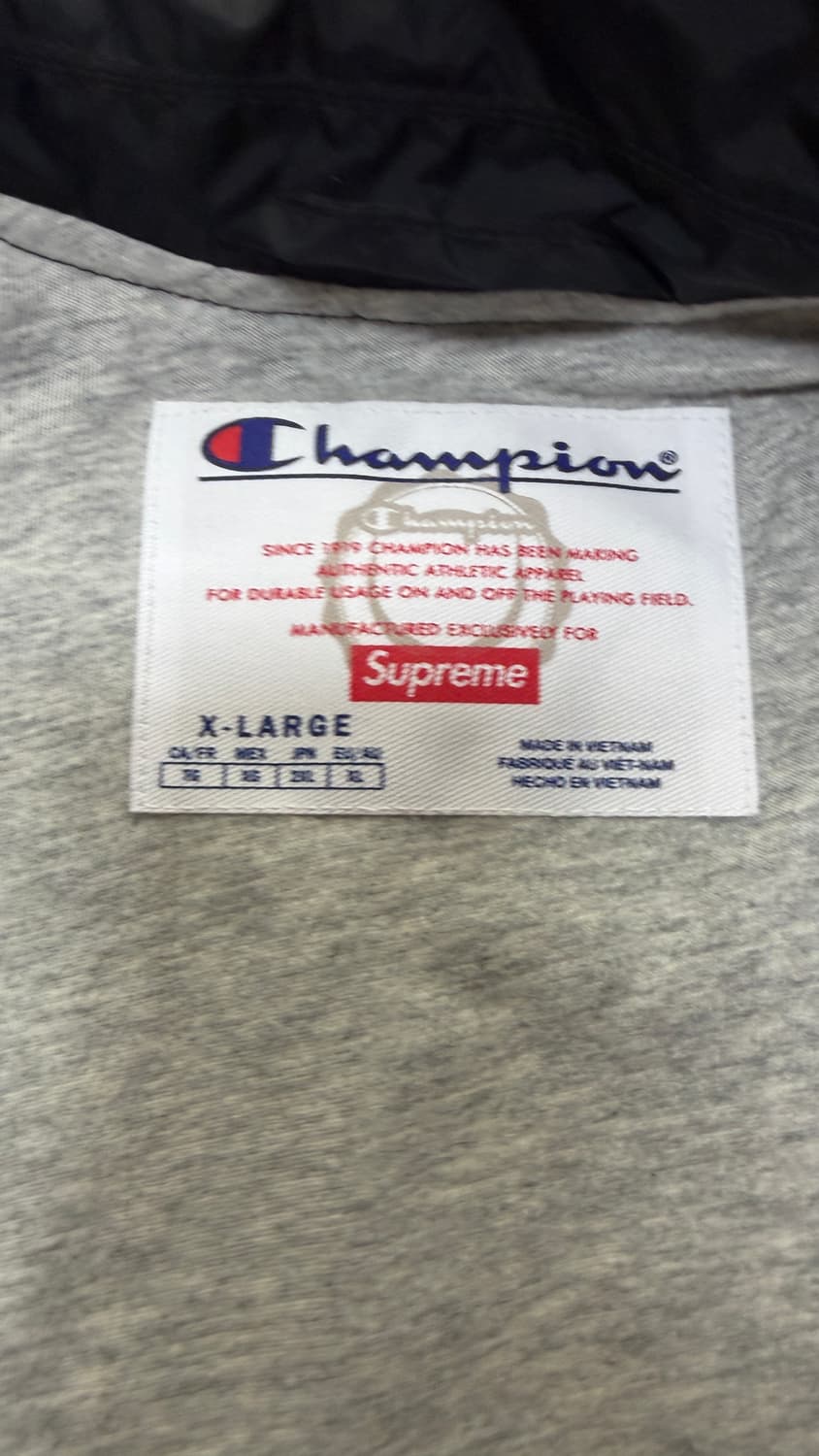 [XL]슈프림 챔피언 코치 자켓 블랙 상품이미지7