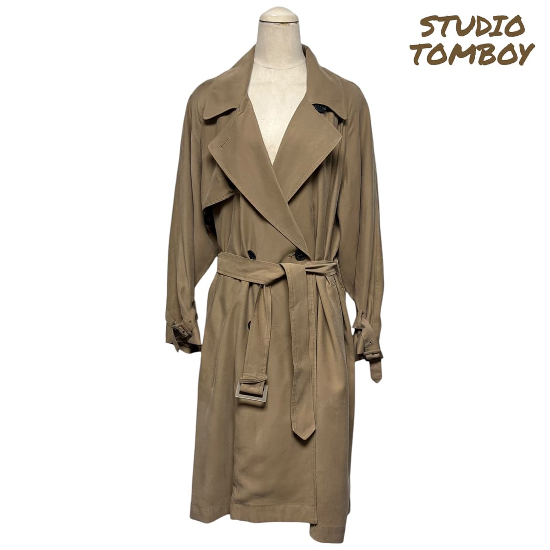 3840 스튜디오 톰보이 브라운 트렌치코트 상품이미지1