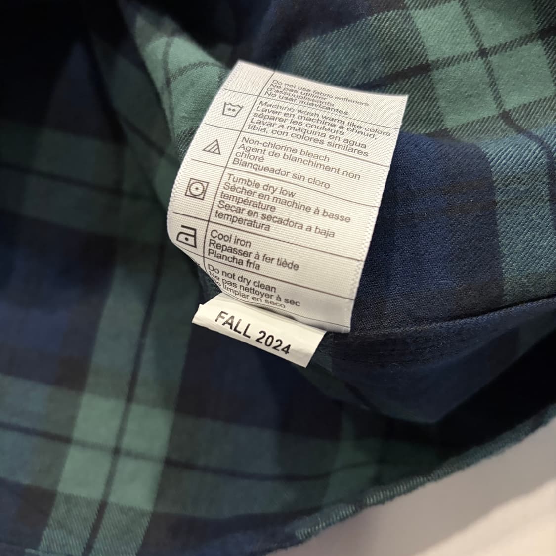 [S] 칼하트 루즈핏 그린/네이비 체크 셔츠 D546 상품이미지8