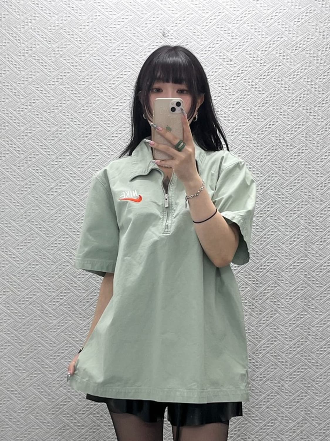 나이키 캐주얼 워크웨어 피스타치오 그린 카라 반팔티 XL C12598 상품이미지2