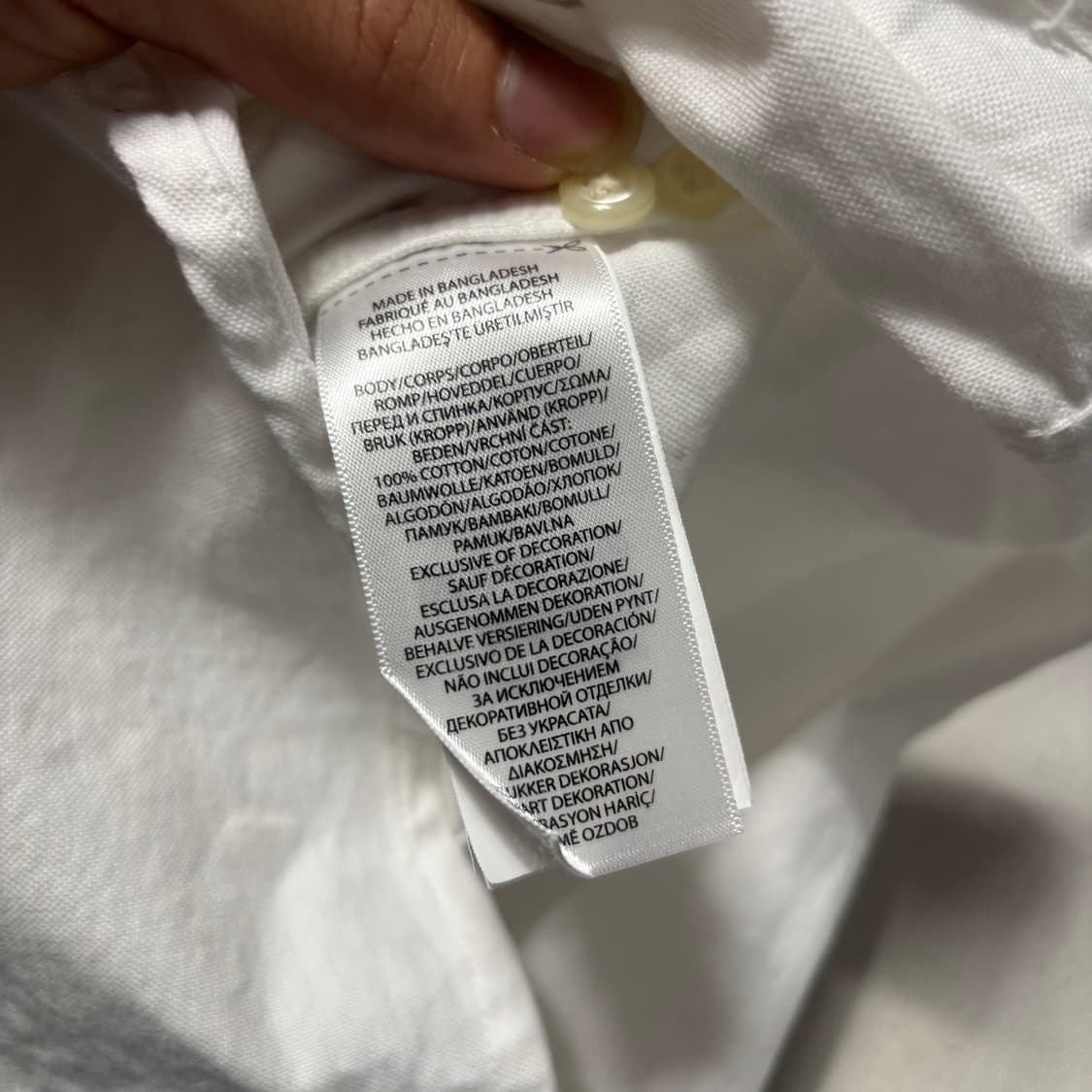 XL 폴로랄프로렌 클래식핏 화이트 셔츠  상품이미지5