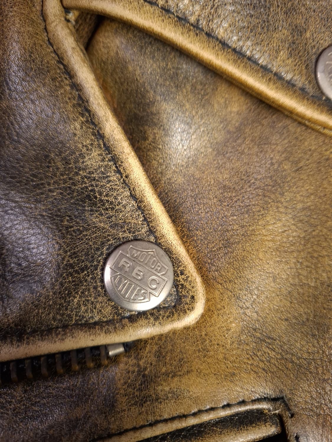 오리지날 R.B.C 리얼레더 더블 라이더자켓 상품이미지4