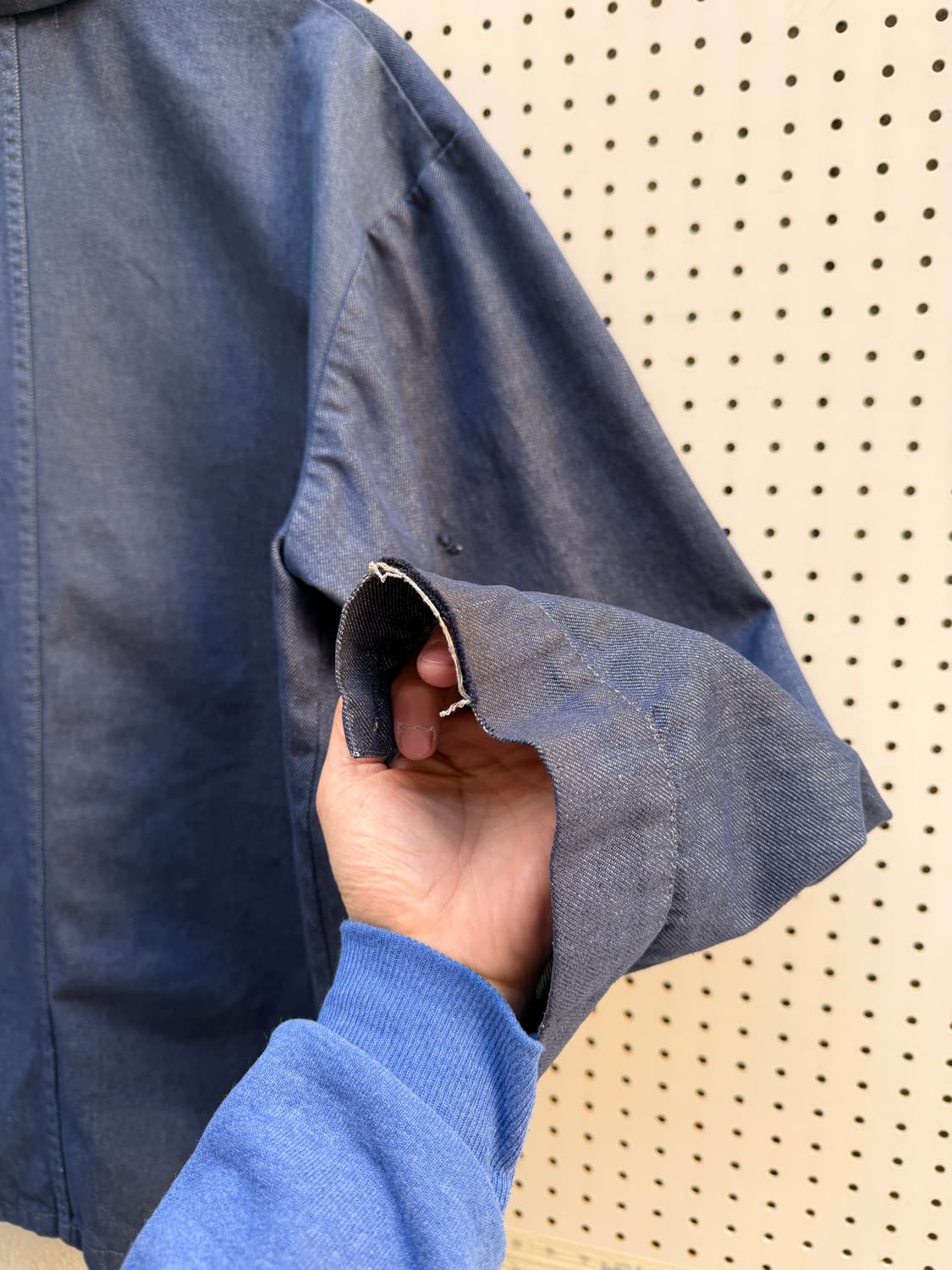 OLD VINTAGE DENIM FRENCH 데님 프렌치워크자켓 상품이미지9