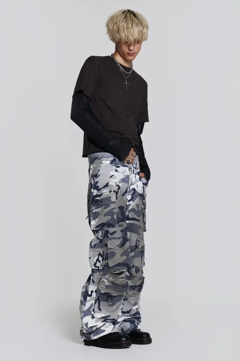 Jaded london siberia 카모 카고팬츠 L 상품이미지5