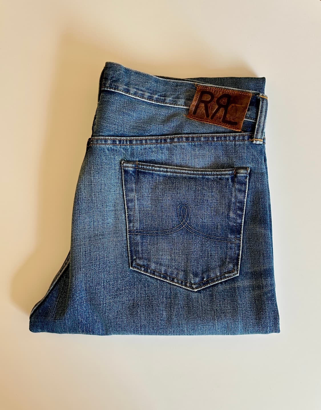 RRL 더블알엘 스트레이트핏 힐스뷰 셀비지 진 36-30 신품급 상품이미지1