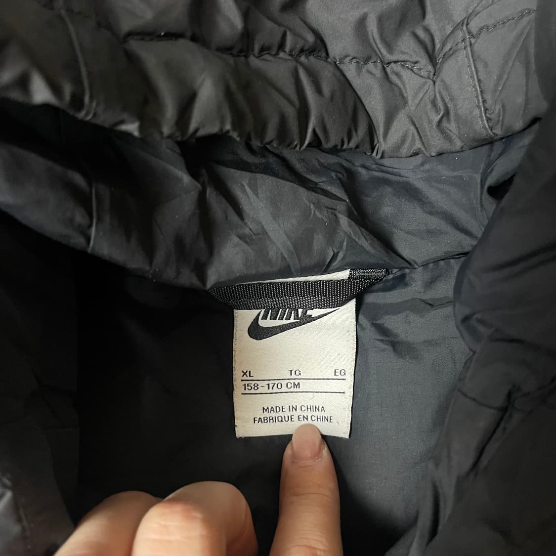 나이키 블랙 바람막이 경량 패딩 XL  상품이미지5