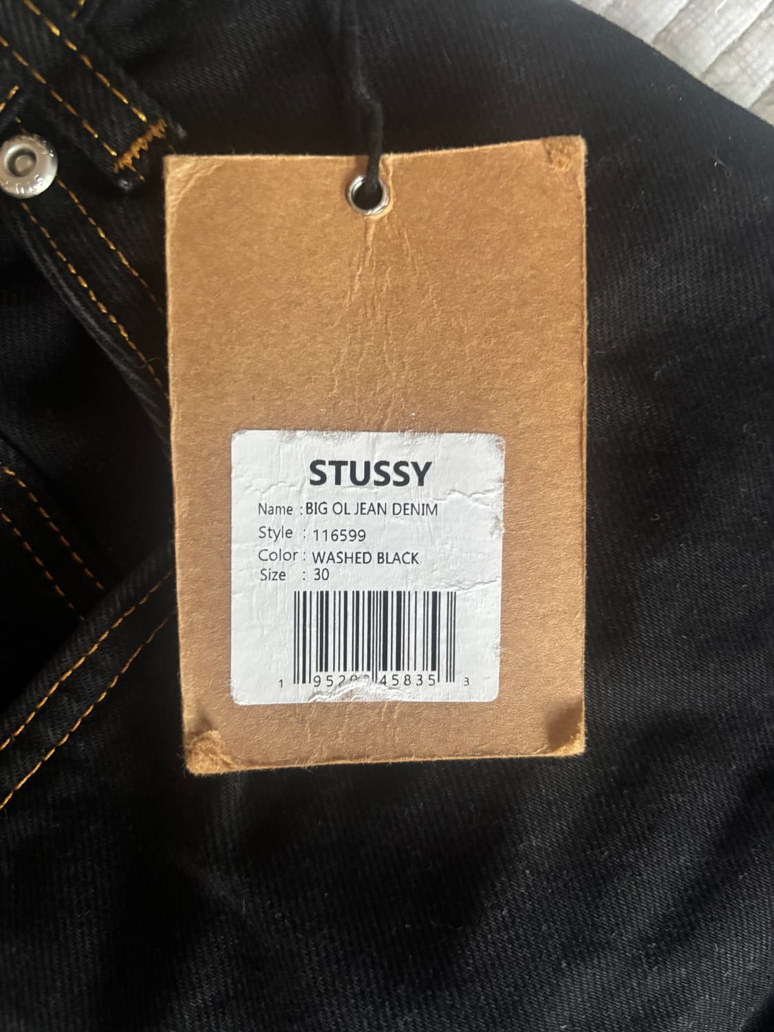 스투시 빅올진 블랙 사이즈 30 상품이미지3