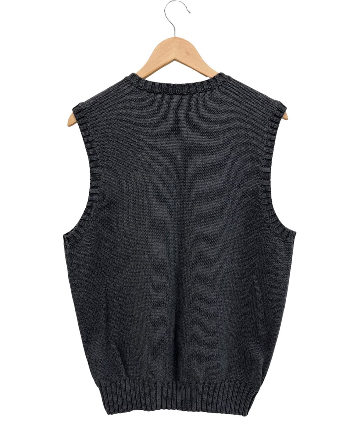 00s 폴로 코튼 니트조끼 웜차콜 (M) 상품이미지6