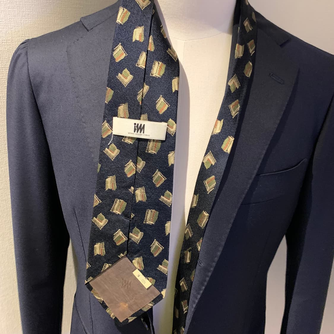 이세이미야케 100실크 명품넥타이 블랙컬러 기하학적패턴 A등급 상품이미지2