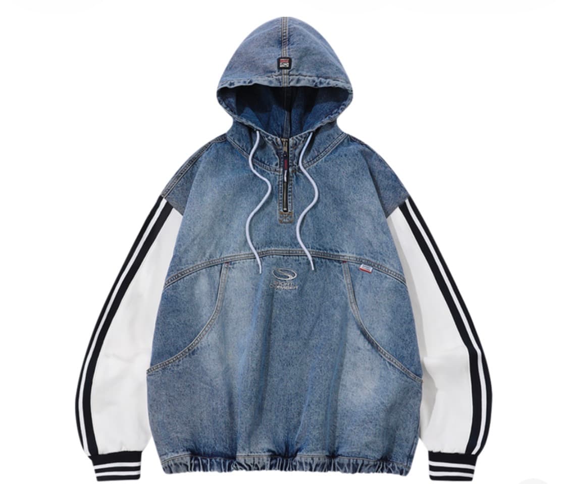 스포츠챔버 SC 트랙 데님 아노락 블루 상품이미지1